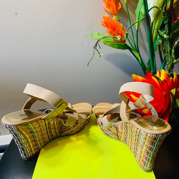 Charles by David Charles  Multi Color wedge Heels - Picture 6 of 8